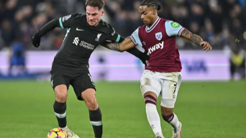 Liverpool de Mac Allister vs West Ham: cuándo juegan, fecha, horario y cómo ver en vivo