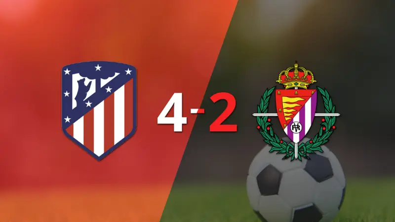 Con doblete de Julián Álvarez, Atlético de Madrid derrotó a Valladolid