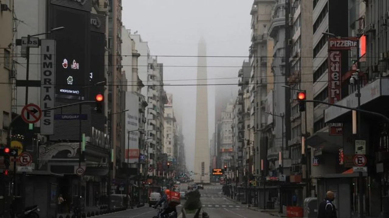 Cielo algo nublado, CABA.