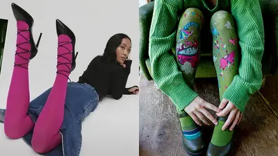 Looks con pantymedias de colores Looks con pantymedias de colores