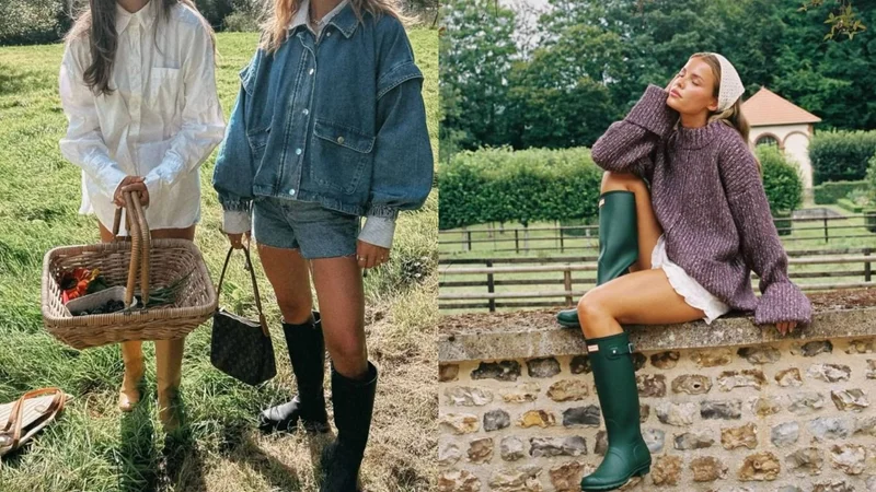 Botas de lluvia moda