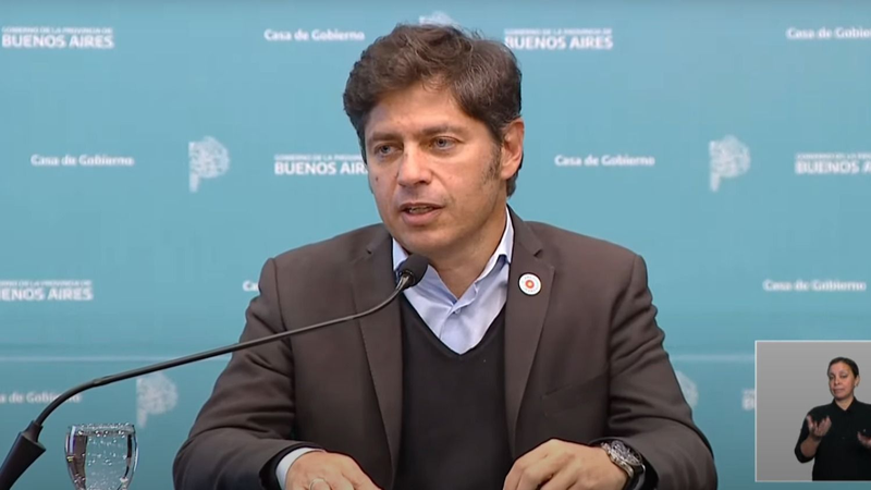 Kicillof apuntó contra Milei y el recorte a la coparticipación: "Es un robo"