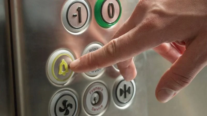 ascensor, campana, botón campana, seguridad
