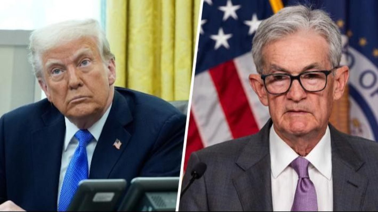 Donald Trump y Jerome Powell.