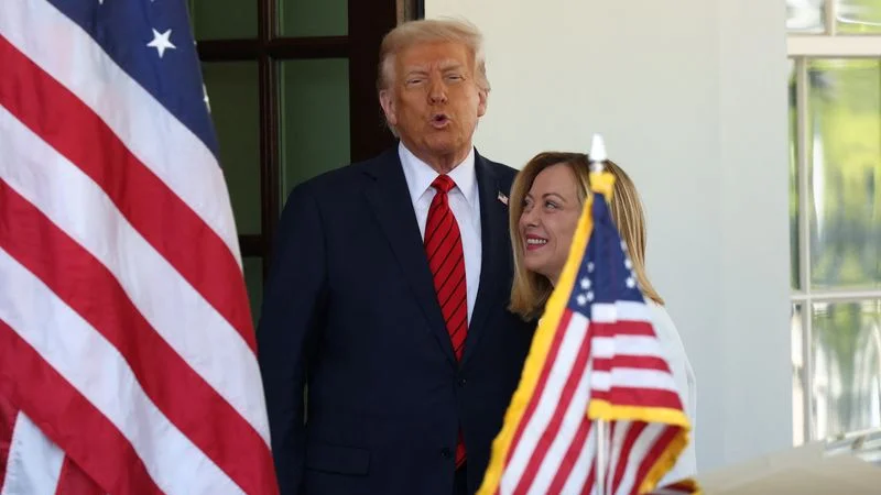 Trump y Meloni expresan confianza en comercio en medio de tensión entre EEUU y Europa