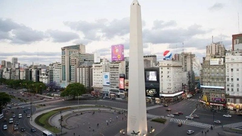 Cielo algo nublado, CABA.