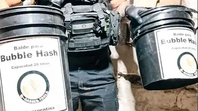 Alerta por la droga Bubble Hash: cerraron un laboratorio narco en Córdoba Alerta por la droga Bubble Hash: cerraron un laboratorio narco en Córdoba