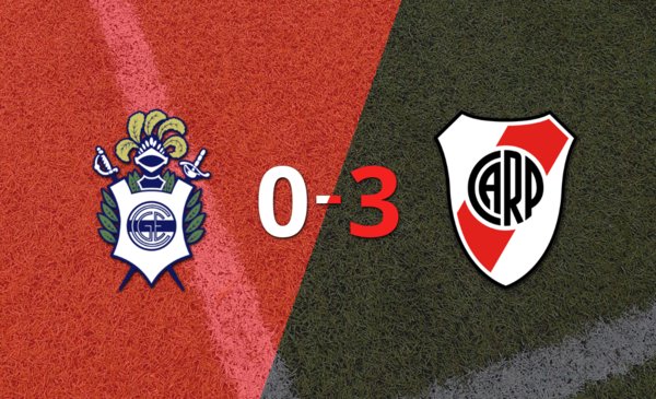 River Plate no tuvo piedad y goleó 3 a 0 a Gimnasia