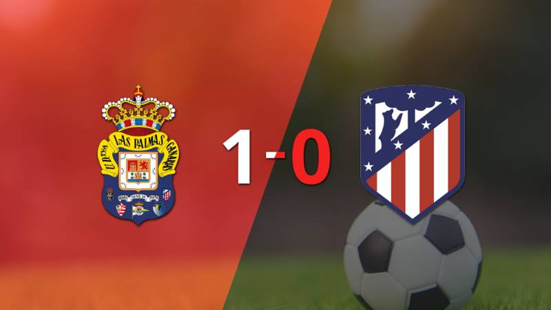 Con gol agónico de Javi Muñoz, UD Las Palmas le ganó a Atlético de Madrid por 1 a 0