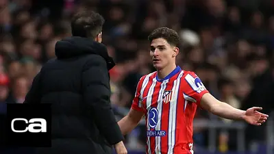 Golpazo para Julián Álvarez y el Cholo Simeone en el Atlético de Madrid Golpazo para Julián Álvarez y el Cholo Simeone en el Atlético de Madrid