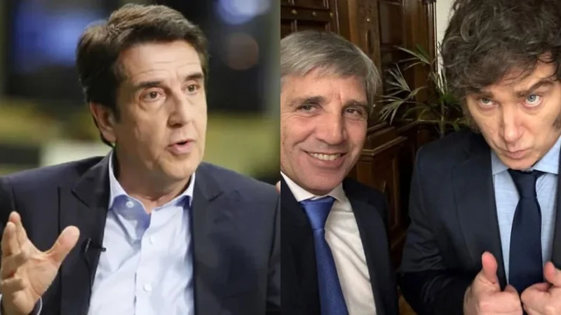 Carlos Melconian, Luis Caputo y Javier Milei