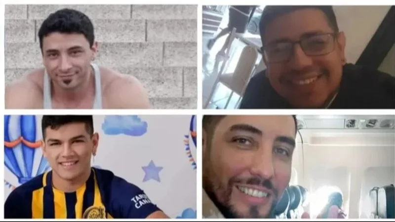 Marcos Daloia, Diego Celentano, Bruno Bissalich, Héctor Figueroa, víctimas de los ataques narcos en Rosario. 
