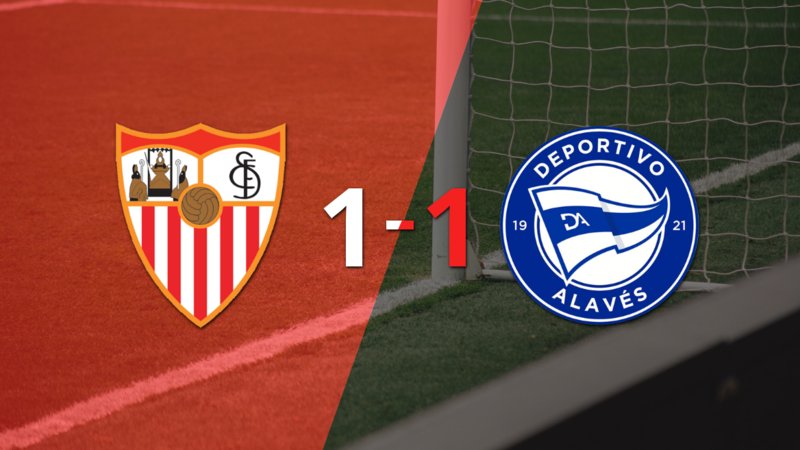 Sevilla y Alavés se repartieron los puntos en un 1 a 1