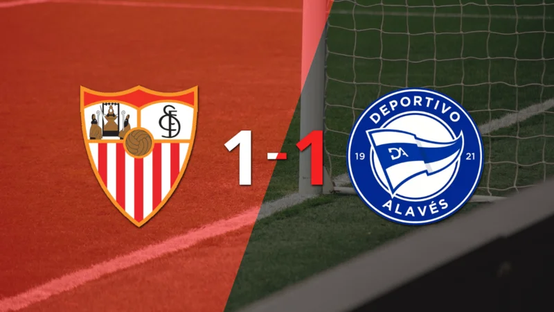 Sevilla y Alavés se repartieron los puntos en un 1 a 1