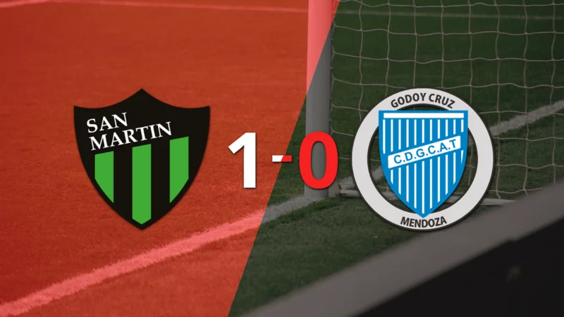 Godoy Cruz perdió 1-0 ante San Martín (SJ)