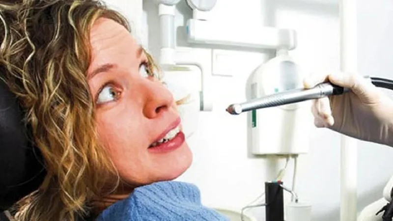 Paciente en el dentista.
