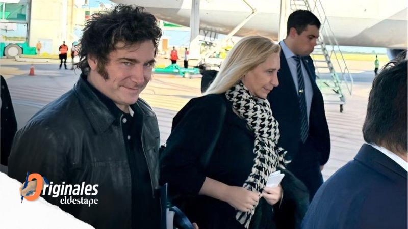 Milei viaja al funeral de Francisco con la comitiva más grande desde que es Presidente