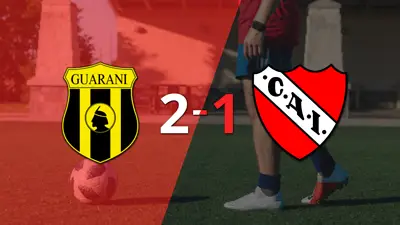 Con dos goles de Gustavo Vargas, Guaraní venció a Independiente Con dos goles de Gustavo Vargas, Guaraní venció a Independiente
