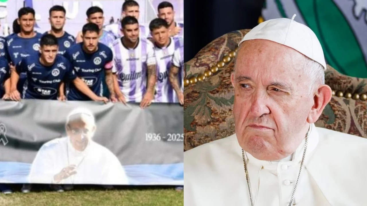 Escándalo con un jugador del Ascenso argentino tras la muerte del papa Francisco
