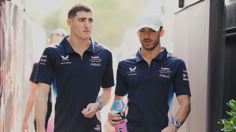 Jack Doohan y Pierre Gasly.