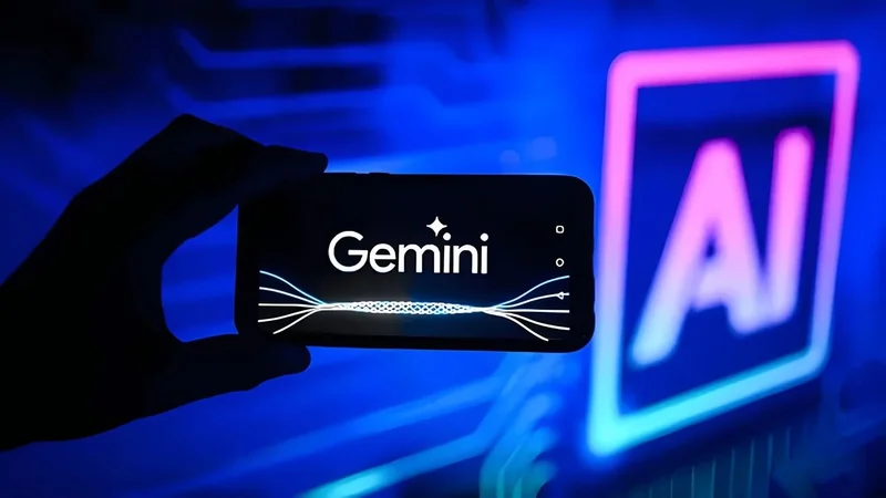 Logo de Gemini en un celular