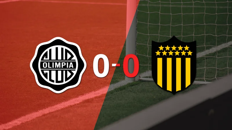 Sin goles, Olimpia y Peñarol igualaron el partido