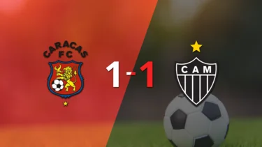 Empate a uno entre Caracas y Atlético Mineiro