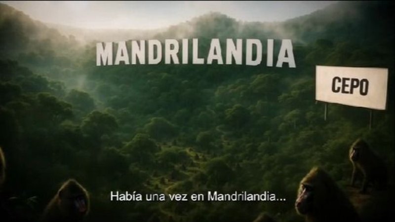 En un nuevo video hecho con IA, Milei tildó de monos a la oposición: "Mandrilandia"