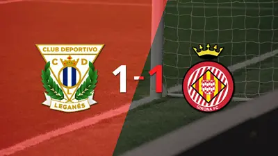 Leganés empató 1-1 contra Girona sobre el final del partido Leganés empató 1-1 contra Girona sobre el final del partido