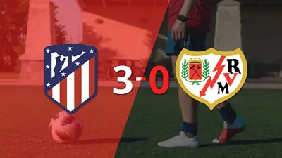 Atlético de Madrid fue contundente y goleó 3-0 a Rayo Vallecano Atlético de Madrid fue contundente y goleó 3-0 a Rayo Vallecano