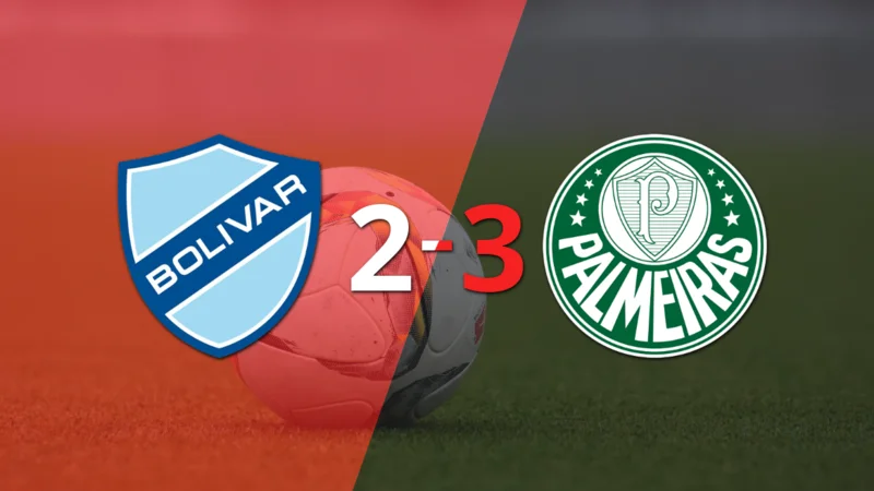 Derrota de Bolívar ante Palmeiras a pesar del doblete de Fábio Gomes