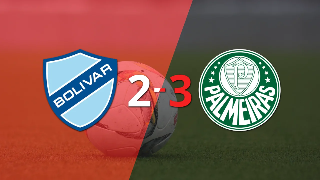 Derrota de Bolívar ante Palmeiras a pesar del doblete de Fábio Gomes