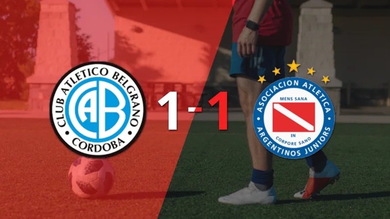 Argentinos Juniors empató 1-1 en su visita a Belgrano