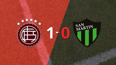 Lanús derrotó 1-0 a San Martín (SJ)