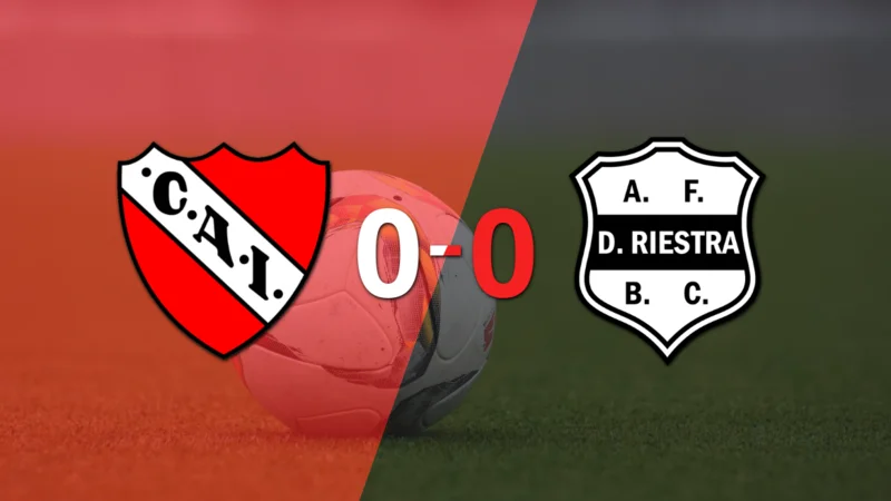 Independiente y Dep. Riestra igualaron sin goles en el marcador