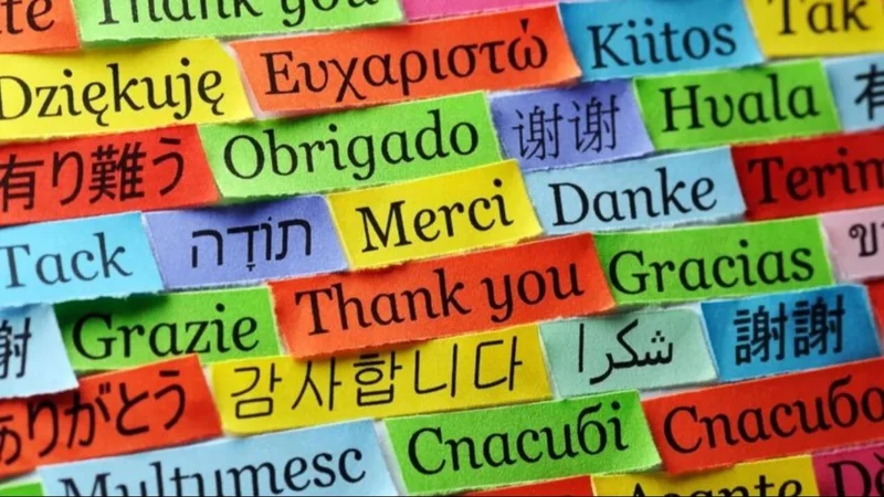 La palabra gracias en diferentes idiomas