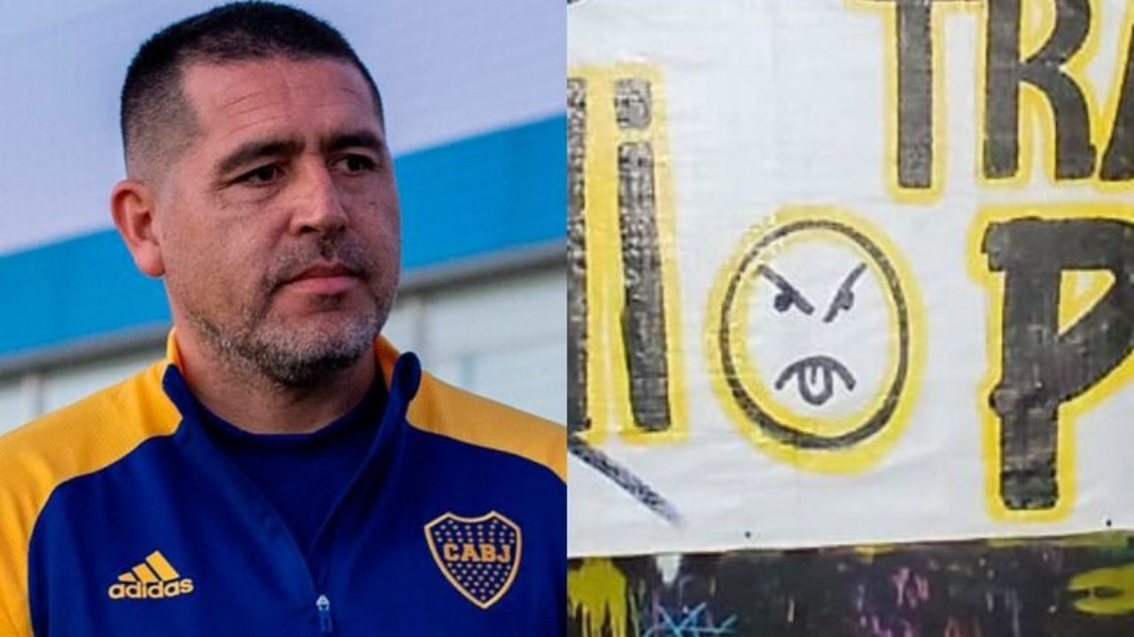 El insólito detalle en los pasacalles contra Boca y Riquelme: "Emojis"