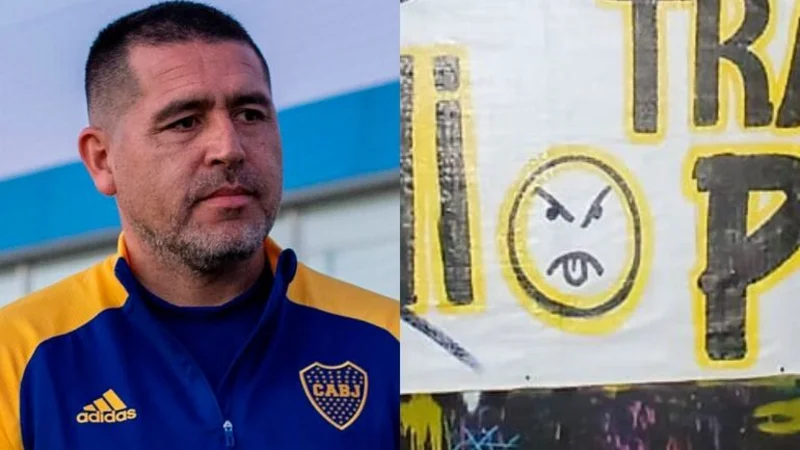 El insólito detalle en los pasacalles contra Boca y Riquelme: "Emojis"
