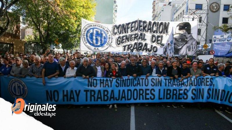 La CGT se movilizó con un ojo en la crisis y otro en las elecciones
