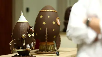 Los mejores chocolateros de Bélgica muestran su maestría en una exposición de huevos de Pascua Los mejores chocolateros de Bélgica muestran su maestría en una exposición de huevos de Pascua