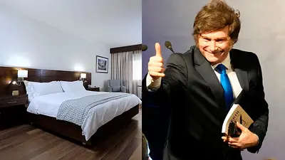 Hotel y Javier Milei Hotel y Javier Milei