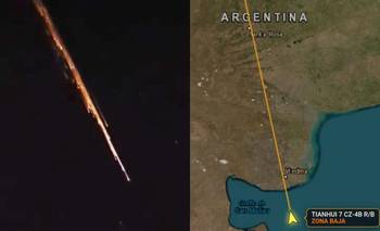 Lluvia de fuego: restos de un cohete chino iluminaron el cielo de Río Negro | Patagonia