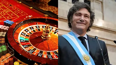 Casino y Javier Milei Casino y Javier Milei