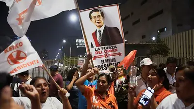 Fujimori lidera y crece pelea por segundo lugar por el balotaje a una semana de la elección en Perú Fujimori lidera y crece pelea por segundo lugar por el balotaje a una semana de la elección en Perú