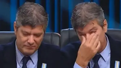 La emoción de Mario Pergolini en pleno programa. La emoción de Mario Pergolini en pleno programa.