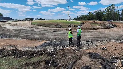 Obras en el autódromo Obras en el autódromo