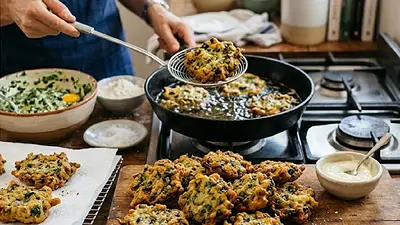 Buñuelos de espinaca Buñuelos de espinaca