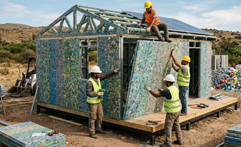 La tendencia de las casas de plástico reciclado: se construyen en 5 días | Construcción