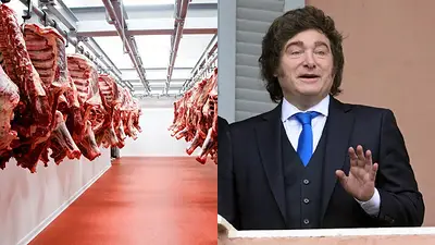 Frigorífico y Javier Milei Frigorífico y Javier Milei