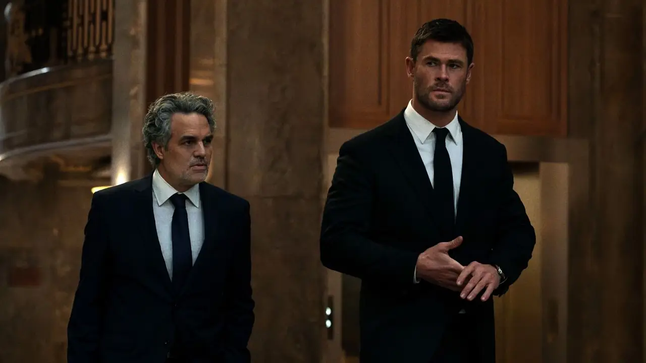 Mark Ruffalo y Chris Hemsworth 
